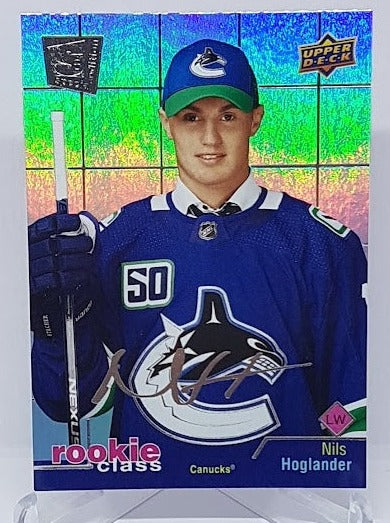 2020-21 Upper Deck Extended Series Rookie Class Nils Hoglander Canucks RC14