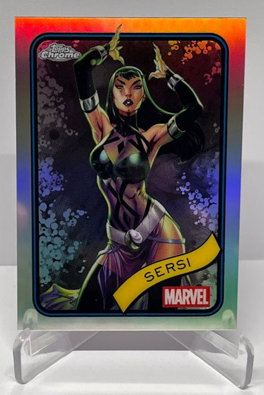 2025 Topps Chrome Marvel Refractor Sersi #77 *7