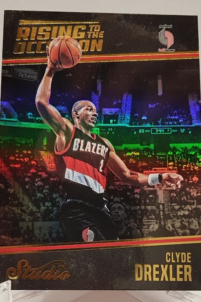 2016-17 Panini Studio Rising to the Occasion Clyde Drexler Portland