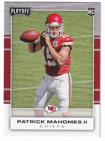 2017 Panini Playoff Football RC Patrick Mahomes II Chiefs #204