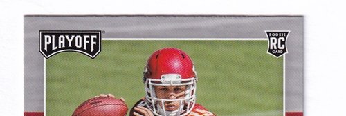 2017 Panini Playoff Football RC Patrick Mahomes II Chiefs #204