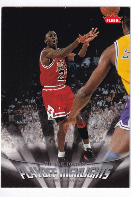 2007-08 Fleer Playoff Highlights Michael Jordan Chicago Bulls #PH4