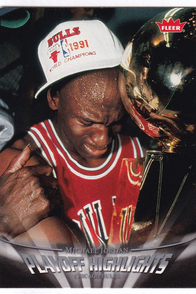 2007-08 Fleer Playoff Highlights Michael Jordan Chicago Bulls #PH5