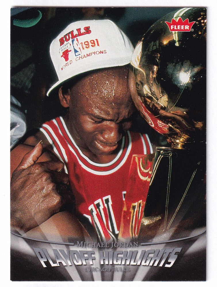 2007-08 Fleer Playoff Highlights Michael Jordan Chicago Bulls #PH5