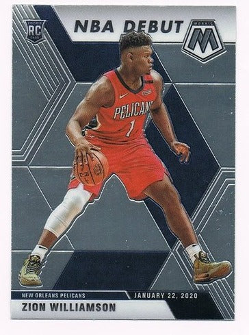 2019-20 Panini Mosaic NBA DEBUT RC Zion Williamson Pelicans #269