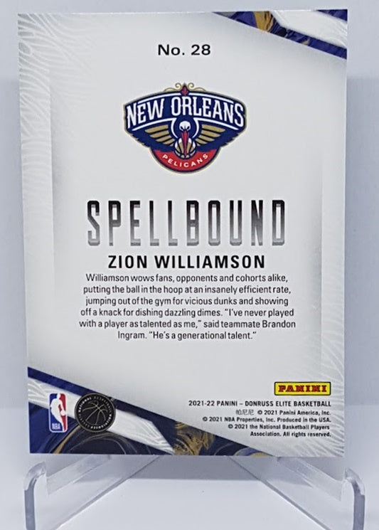 2021-22 Panini Donruss Elite Spellbound WILLIAMSON Complete Set