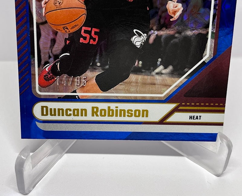 2024-25 Panini Donruss Blue Fireworks Duncan Robinson Miami 14/85 #196 *6