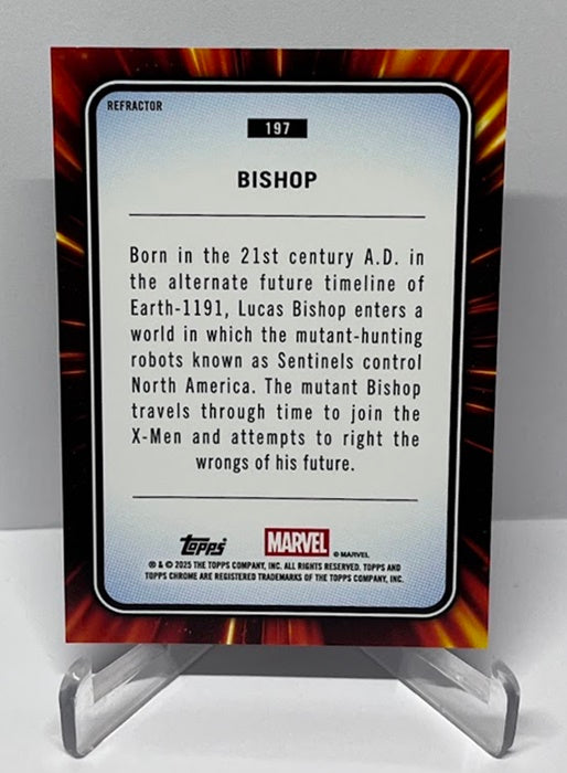 2025 Topps Chrome Marvel Refractor Bishop #197 *7