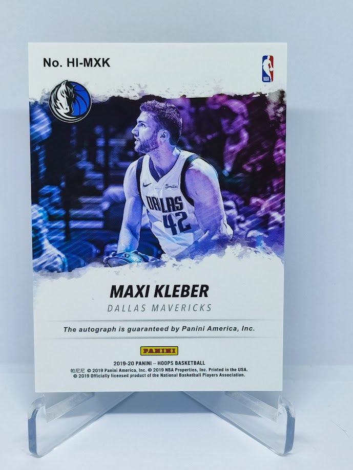 2019-20 Panini Hoops INK AU Maxi Kleber Mavericks