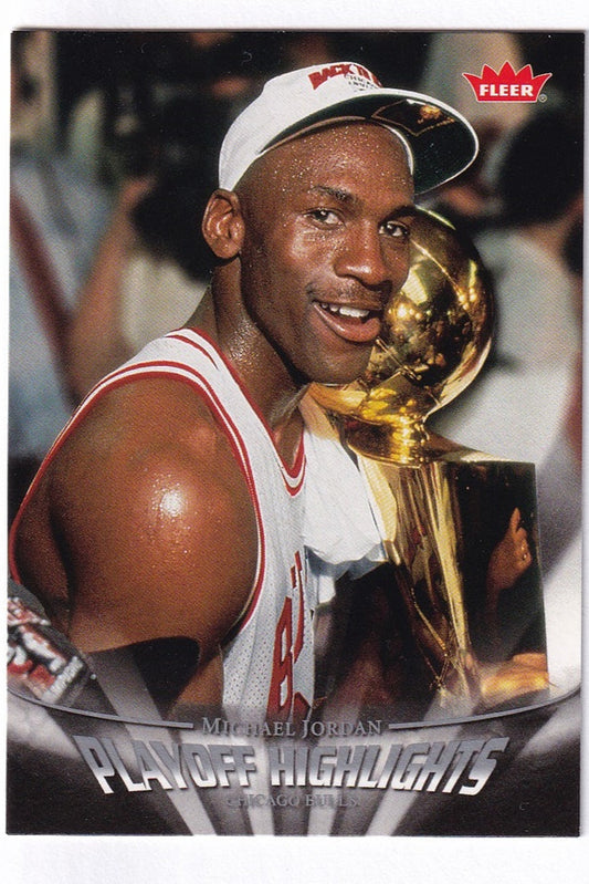 2007-08 Fleer Playoff Highlights Michael Jordan Chicago Bulls #PH6