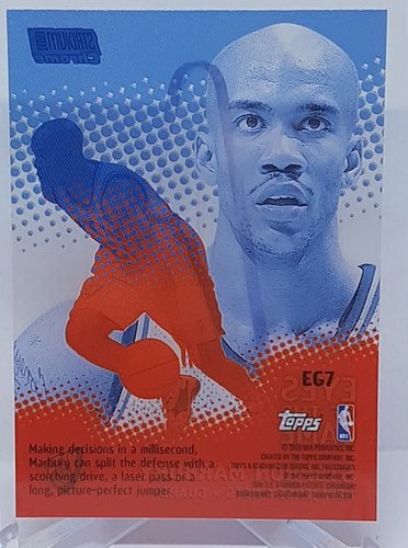 2000 Topps Stadium Club Chrome Stephon Marbury New Jersey Nets