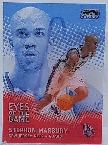 2000 Topps Stadium Club Chrome Stephon Marbury New Jersey Nets