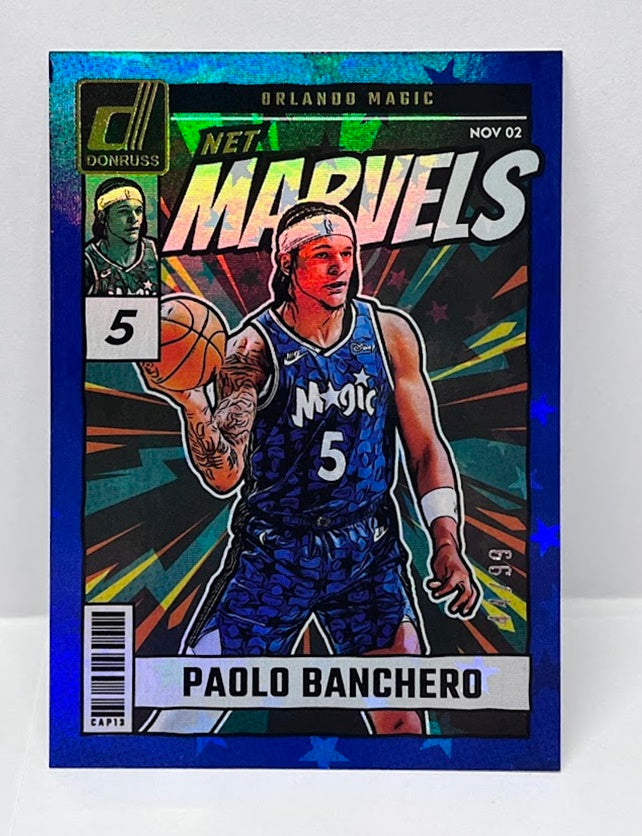 2024-25 Panini Donruss Blue Stars Marvels Paolo Banchero Orlando 44/99 #4 *6