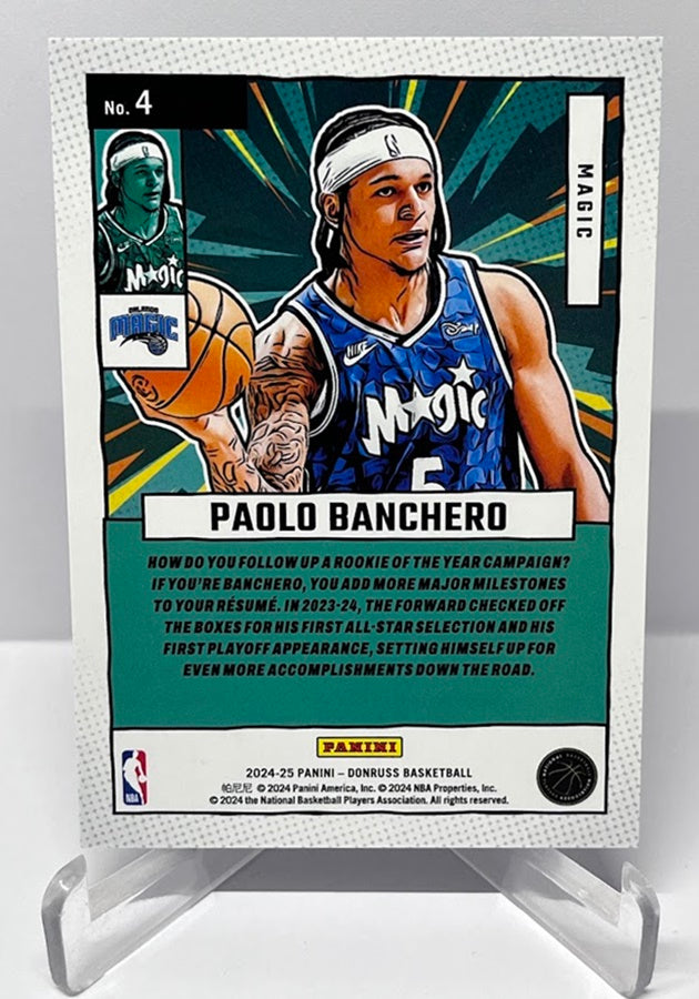 2024-25 Panini Donruss Blue Stars Marvels Paolo Banchero Orlando 44/99 #4 *6