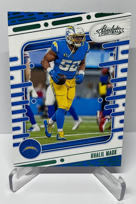 2024 Panini Absolute Green Foil Khalil Mack Los Angeles Chargers #58 *3