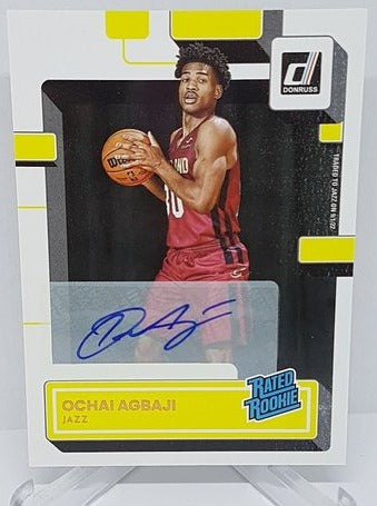 2022-23 Panini Donruss Rated Rookie Ochai Agbaji Jazz #214