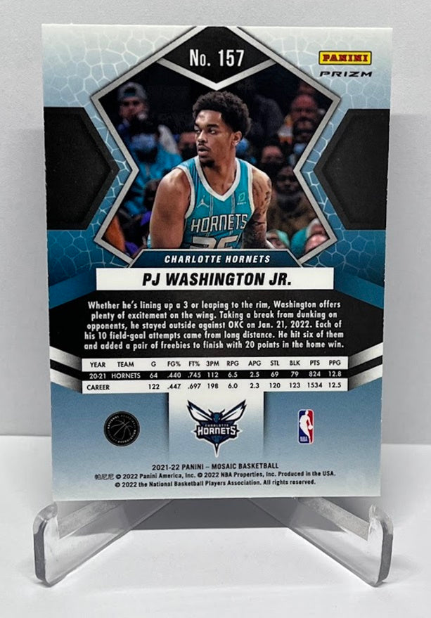 2021-22 Panini Mosaic White Sparkle Prizm PJ Washington Hornets #157