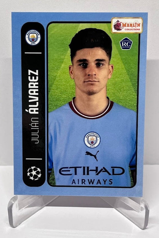 2022 Topps Merlin Heritage RC Julian Alvarez Manchester #058