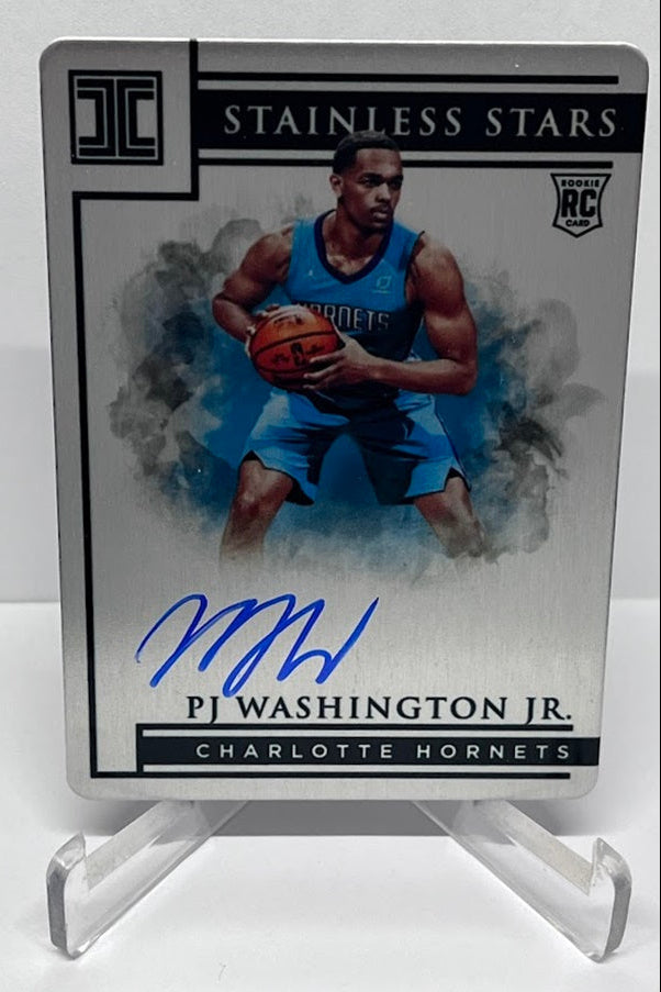 2020 Panini Impeccable Stainless Stars AU on Card RC PJ Washington 60/99