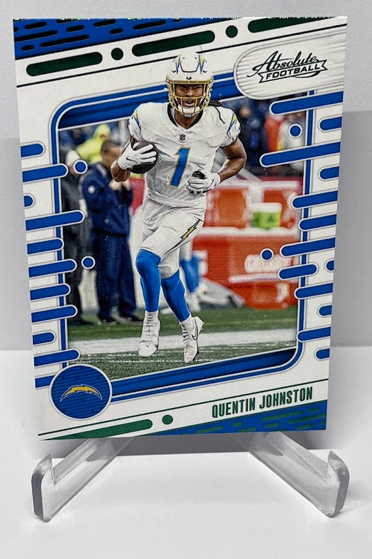 2024 Panini Absolute Green Foil Quentin Johnston Los Angeles Chargers #60 *3