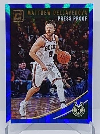 2018-19 Panini Donruss Laser Press Proof Matthew Dellavedova Bucks 09/49 #95
