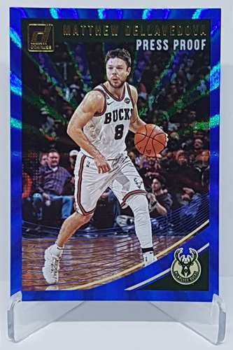 2018-19 Panini Donruss Laser Press Proof Matthew Dellavedova Bucks 09/49 #95