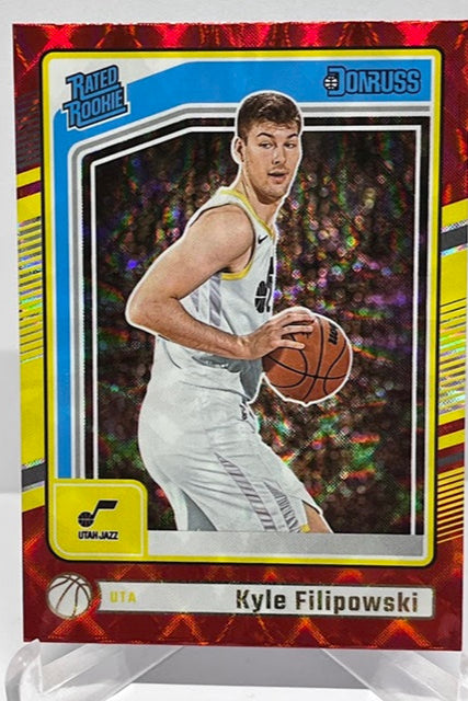 2024-25 Panini Donruss Red Rated Rookie Kyle Filipowski Utah Jazz #233 *6