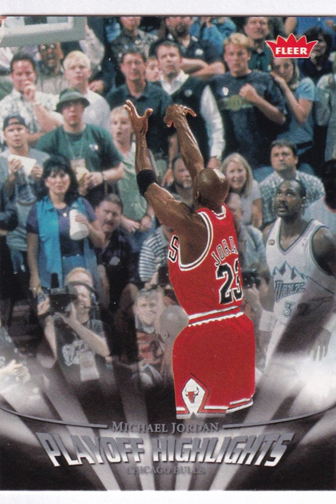 2007-08 Fleer Playoff Highlights Michael Jordan Chicago Bulls #PH12