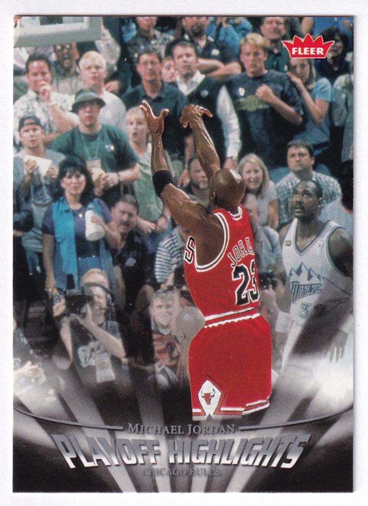 2007-08 Fleer Playoff Highlights Michael Jordan Chicago Bulls #PH12