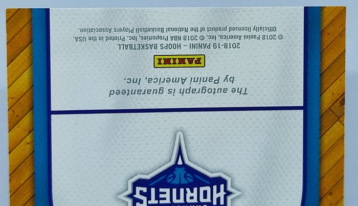 2018-19 Panini Hoops INK AU Tony Parker Charlotte Hornets