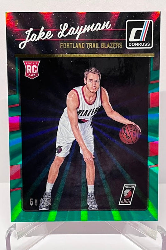 2016-17 Panini Donruss RC Jake Layman Portland 58/99 #187