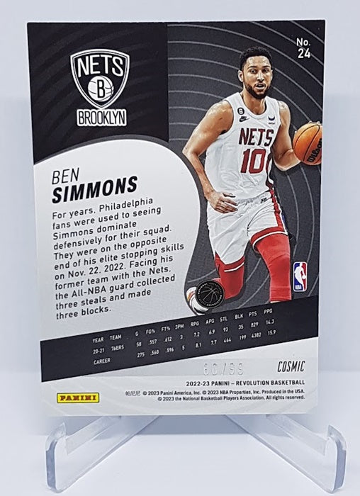 2022-23 Panini Revolution Cosmic Ben Simmons Nets 60/99 #24