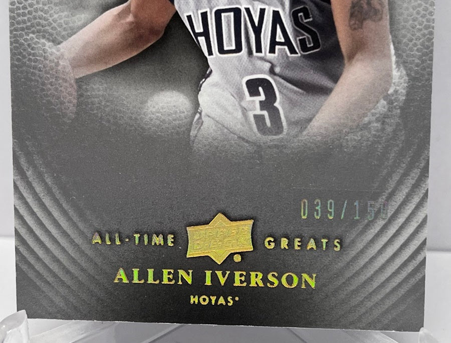2013 Upper Deck All-Time Greats Allen Iverson Hoyas 039/150 #4