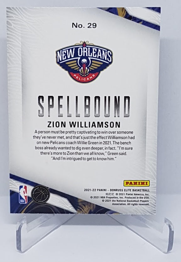 2021-22 Panini Donruss Elite Spellbound WILLIAMSON Complete Set