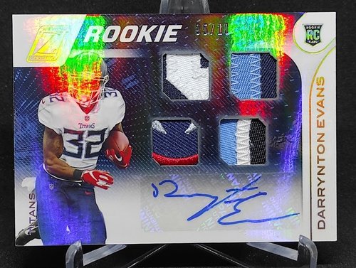 2020 Panini Zenith RPA RC Darrynton Evans Titans 05/10 #115
