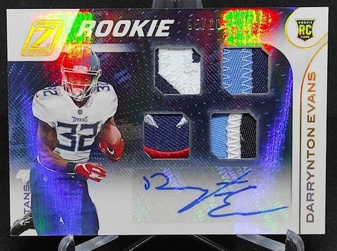 2020 Panini Zenith RPA RC Darrynton Evans Titans 05/10 #115