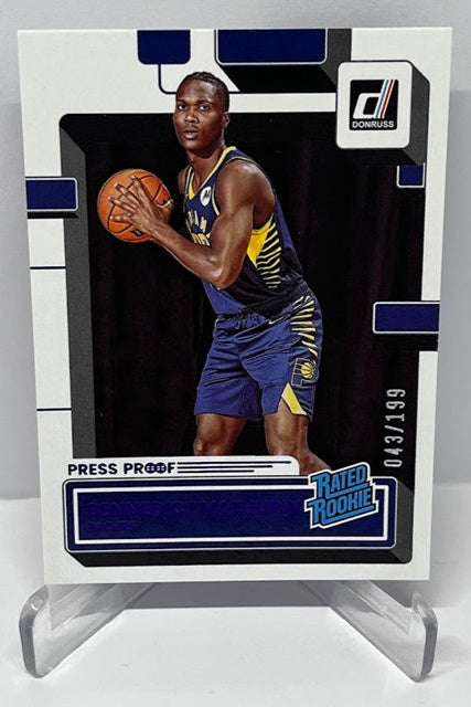 2022-23 Panini Donruss Rated Rookie Bennedict Mathurin 043/199 #206