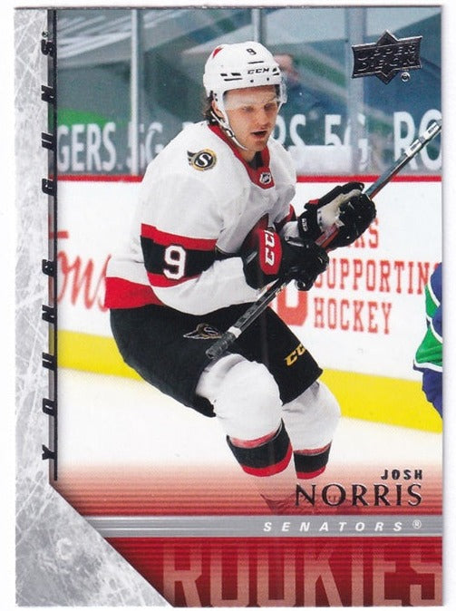 2020-21 Upper Deck Extended Series Young Guns Tribute Josh Norris Senators T92