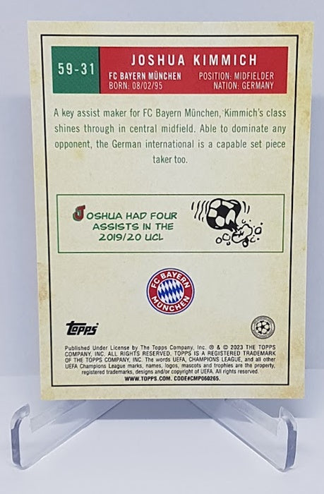 2023 Topps UCL Holo Joshua Kimmich Bayern München 59-31