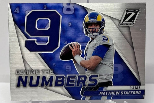 2022 Panini Zenith Numbers Matthew Stafford Rams