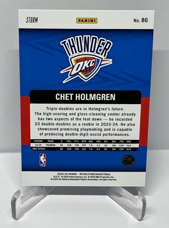 2024-25 Panini Revolution Storm Chet Homlgren OKC #86