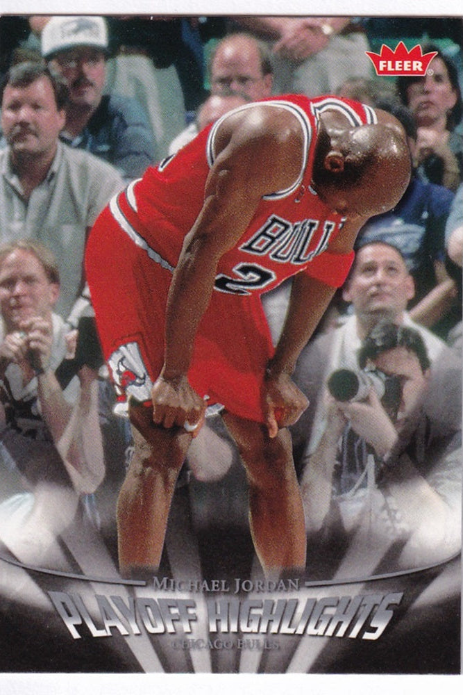 2007-08 Fleer Playoff Highlights Michael Jordan Chicago Bulls #PH18