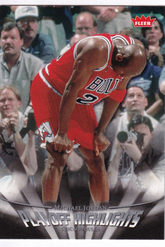 2007-08 Fleer Playoff Highlights Michael Jordan Chicago Bulls #PH18