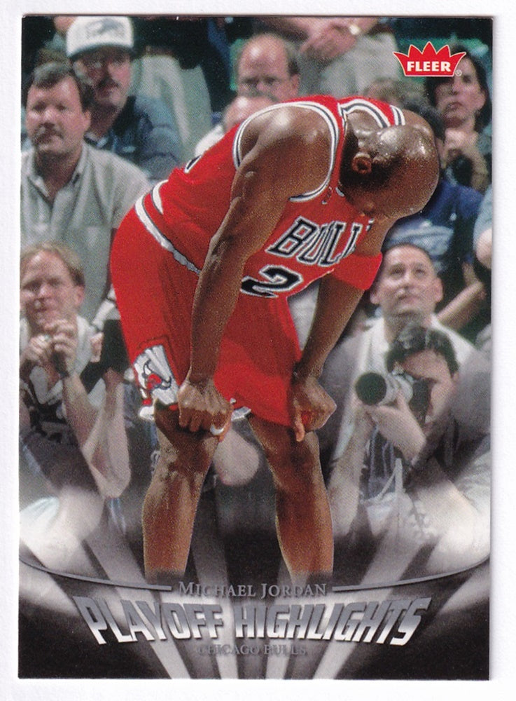 2007-08 Fleer Playoff Highlights Michael Jordan Chicago Bulls #PH18