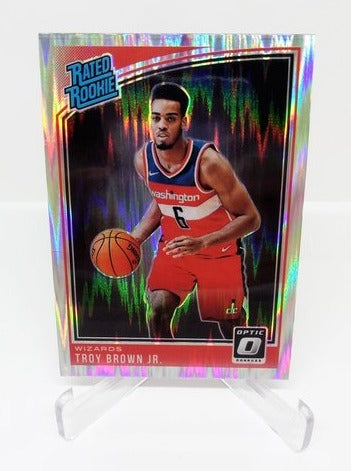 2018-19 Panini Donruss Optic Shock Prizm Rated Rookie Troy Brown jr