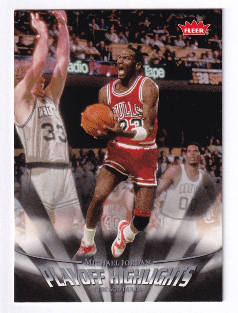 2007-08 Fleer Playoff Highlights Michael Jordan Chicago Bulls #PH19