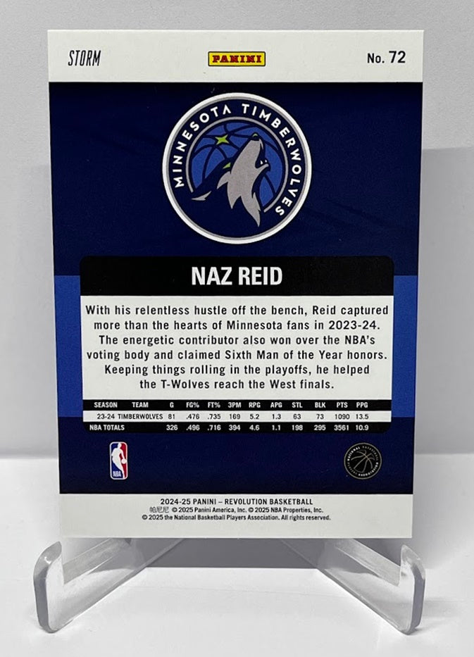 2024-25 Panini Revolution Storm Naz Reid Timberwolves #72