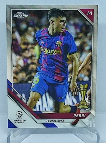 2022 Topps Chrome UCL All-Star Rookie Pedri Barcelona #89