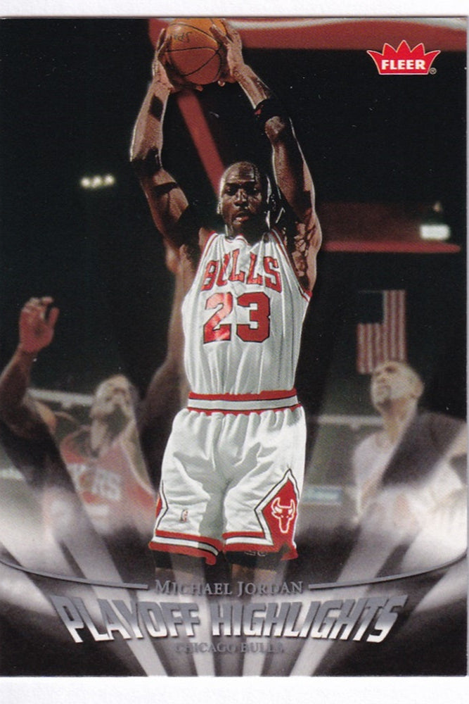 2007-08 Fleer Playoff Highlights Michael Jordan Chicago Bulls #PH20
