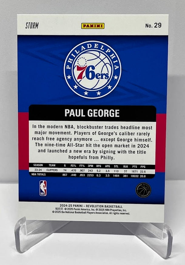 2024-25 Panini Revolution Storm Paul George 76ers #29